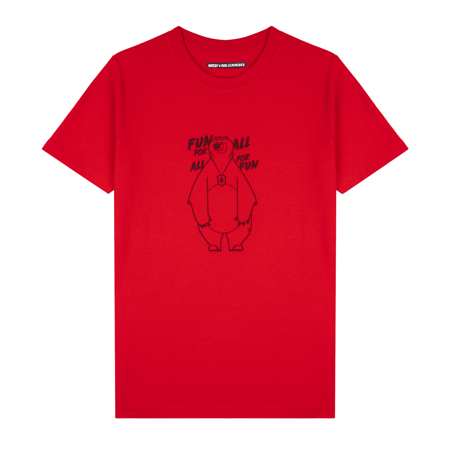 T-shirt-Fun-for-all-rouge